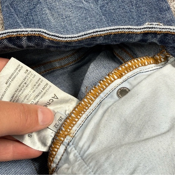 Acne Studios Row Fringe CLTVT Minimalist Casual Jeans Size 26/32 - Picture 4 of 8